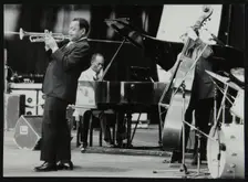 The Jonah Jones Quartet and Hank Jones, Newport Jazz Festival, Ayresome Park, Middlesbrough, 1978. Creator: Denis Williams