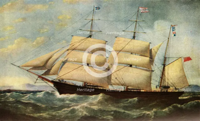 'The Joseph Cunard', 1839, (1938). Artist: Samuel Walters.