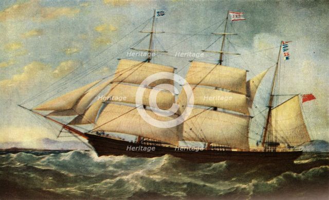 'The Joseph Cunard', 1839, (1938). Artist: Samuel Walters.