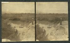 The Jordan River from the heights of Moab (Stereograph), 1911