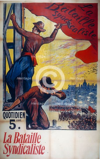 The Journal "La Bataille syndicaliste" April 27, 1911, 1911. Creator: Luce, Maximilien (1858-1941).