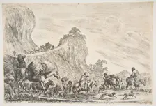 The Journey of Jacob in Egypt, ca. 1647. Creator: Stefano della Bella