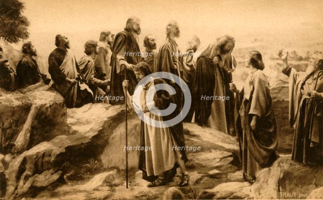 The journey to Jerusalem, 1922.  Creator: Henry Traut.