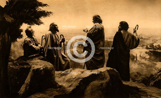 The journey to Jerusalem, 1922.  Creator: Henry Traut.