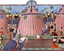 The Jousts of St Inglevert France, 1470-1475, (c1900-1920). Artist: Master of the Harley Froissart