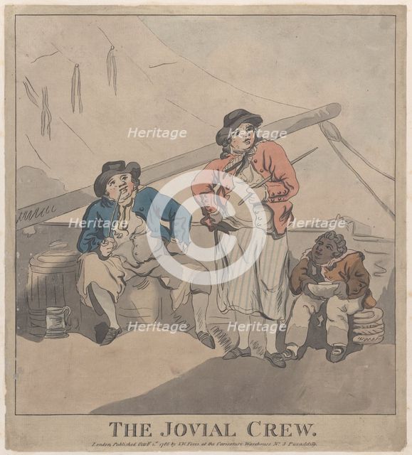 The Jovial Crew, October 1, 1786., October 1, 1786. Creator: Imitator of Thomas Rowlandson.