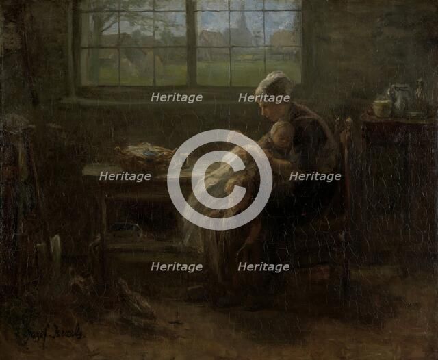 'The Joy of Motherhood', 1890. Creator: Jozef Israels.