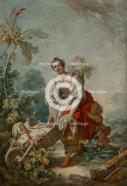 The Joys of Motherhood, about 1754. Creator: Jean-Honore Fragonard.
