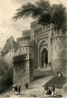 The Kulnhuttea Gate, Rotas Gur 1835. Creator: William Daniell