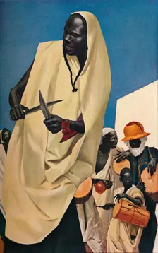 The Kuli-Kuta Dance, Niamey 1926. Artist: Alexandre Jacovleff