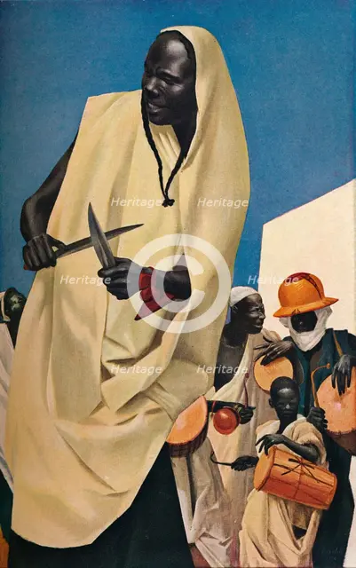 'The Kuli-Kuta Dance, Niamey', 1926. Artist: Alexandre Jacovleff.