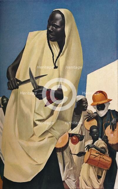 'The Kuli-Kuta Dance, Niamey', 1926. Artist: Alexandre Jacovleff.