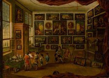 The Kunstkammer, First Half of 17th cen.. Creator: Jordaens, Hans III (1590-1643)