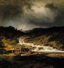 The Kyro Rapids, 1854. Creator: Werner Holmberg