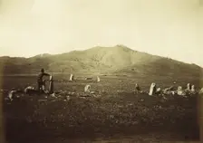 The Kachin Steppe. Mount Kokh-Takh (Blue Mountain), Where Sacrificial Offerings are Conducted, 1894. Creator: Unknown