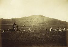 The Kachin Steppe. Mount Kokh-Takh (Blue Mountain), Where Sacrificial Offerings are Conducted, 1894. Creator: Unknown