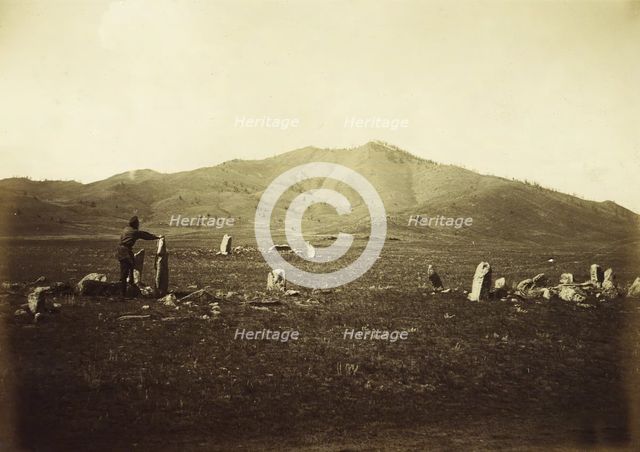 The Kachin Steppe. Mount Kokh-Takh (Blue Mountain), Where Sacrificial Offerings are Conducted, 1894. Creator: Unknown.
