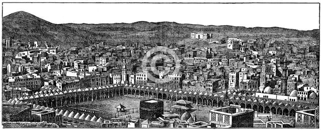 The Kaaba, Masjid al-Haram mosque, Mecca, 1877. Artist: Unknown