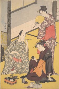 The Kabuki Actor Matsumoto Koshiro IV, ca. 1783. Creator: Torii Kiyonaga