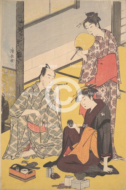 The Kabuki Actor Matsumoto Koshiro IV, ca. 1783. Creator: Torii Kiyonaga.