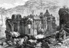 The Kailas, in the Cave Temples of Ellora, Western India...1876. Creator: RCH