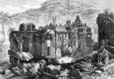 The Kailas, in the Cave Temples of Ellora, Western India...1876. Creator: RCH