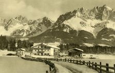 The Kaiser Mountains, Oberndorf, Tyrol, Austria, c1935. Creator: Unknown
