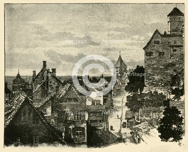 'The Kaiserberg, Nuremberg', 1890.   Creator: Unknown.