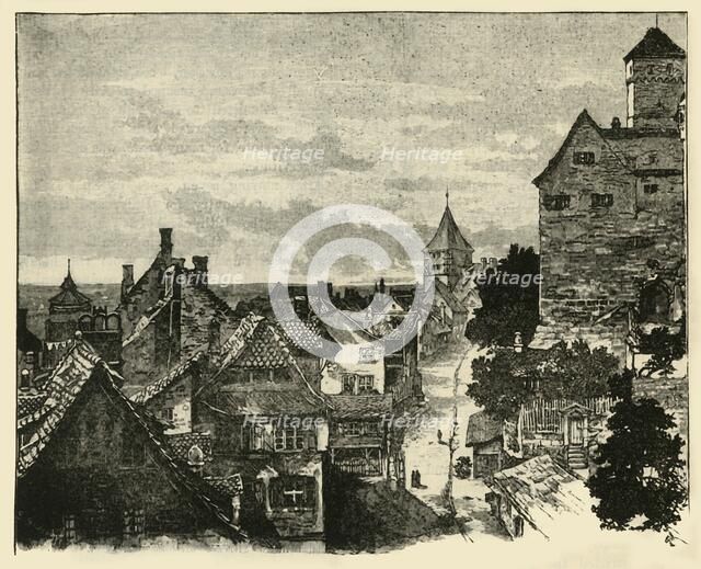 'The Kaiserberg, Nuremberg', 1890.   Creator: Unknown.