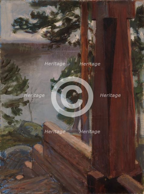 The Kalela Porch, 1900. Creator: Akseli Gallen-Kallela.