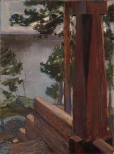 The Kalela Porch, 1900. Creator: Akseli Gallen-Kallela