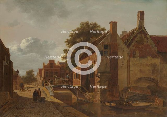 The Kalvermarkt, The Hague, 1805-1808. Creator: Jean Francois Valois.