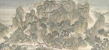 The Kangxi Emperor's Southern Inspection Tour, Scroll Three: Ji'nan to Mount Tai, datable to 1698. Creator: Wang Hui