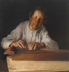 The Kantele Player , 1892. Creator: Halonen, Pekka (1865-1933)