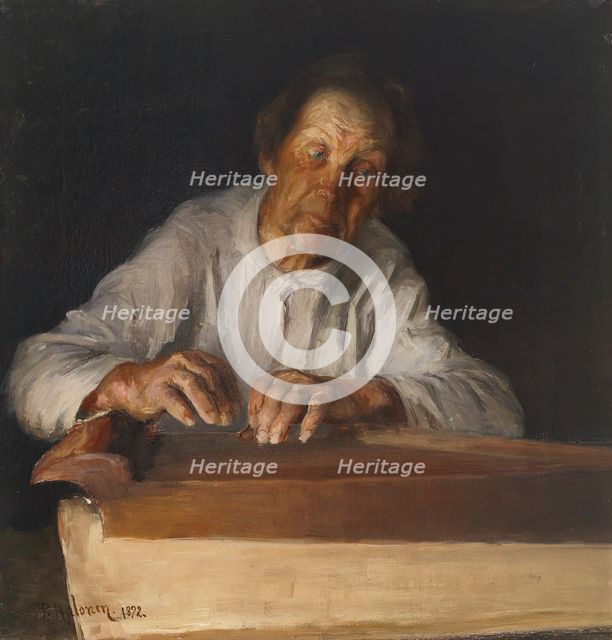 The Kantele Player , 1892. Creator: Halonen, Pekka (1865-1933).