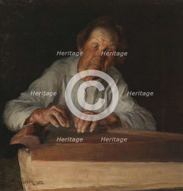 The Kantele Player, 1892. Creator: Pekka Halonen.
