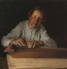 The Kantele Player, 1892. Creator: Pekka Halonen