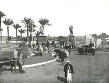 The Kasr-el-nil Bridge, Cairo, Egypt, 1895. Creator: W & S Ltd