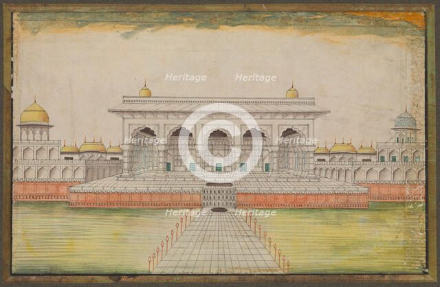 The Kass Mahal, part of the Red Fort at Agra, (between 1820 and 1829?). Creator: Unknown.