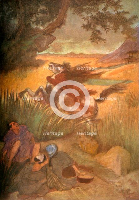 'The Kappa and his Victim', 1912. Creator: Evelyn Paul.
