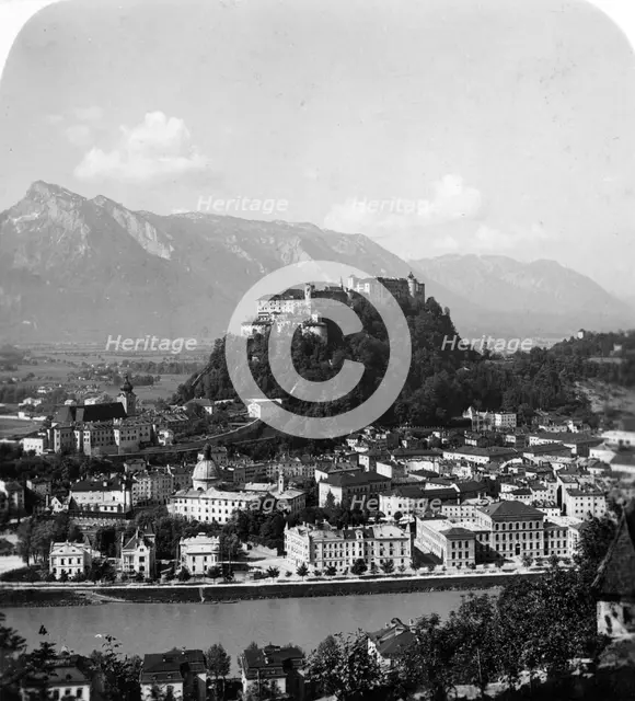 The Kapuzinerberg, Salzburg, Austria, c1900. Artist: Wurthle & Sons