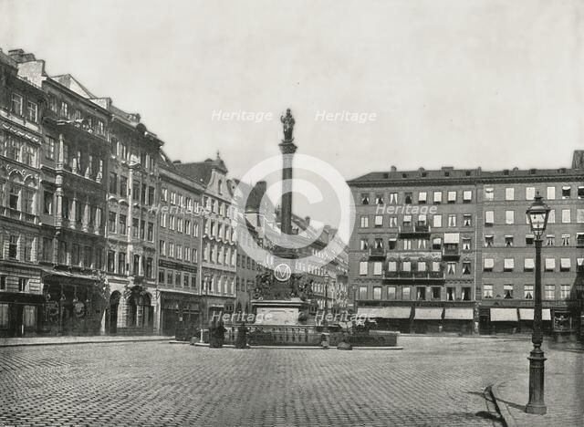 The Karolinenplatz, Munich, Germany, 1895.  Creator: W & S Ltd.