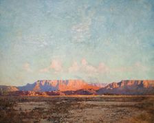 The Karoo, Cape Of Good Hope At Evening, 1924. Creator: Robert Gwelo Goodman