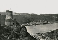 The Katz overlooking the Rhine, St Goarshausen, Germany, 1895. Creator: Francis Frith & Co