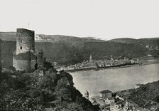 The Katz overlooking the Rhine, St Goarshausen, Germany, 1895. Creator: Francis Frith & Co