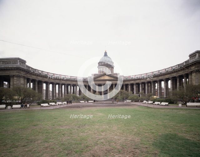 The Kazan Cathedral in Saint Petersburg, 1800-1811. Artist: Voronikhin, Andrei Nikiforovich (1759-1814)