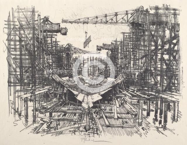 The Keel, 1917. Creator: Joseph Pennell.