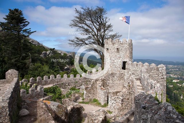 The keep of the Castelo dos Mouros, Sintra, Portugal, 2009. Creator: Samuel Magal.