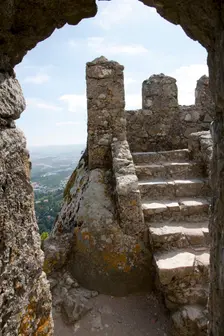 The keep of the Castelo dos Mouros, Sintra, Portugal, 2009. Creator: Samuel Magal