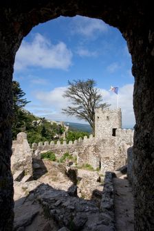 The keep of the Castelo dos Mouros, Sintra, Portugal, 2009. Creator: Samuel Magal